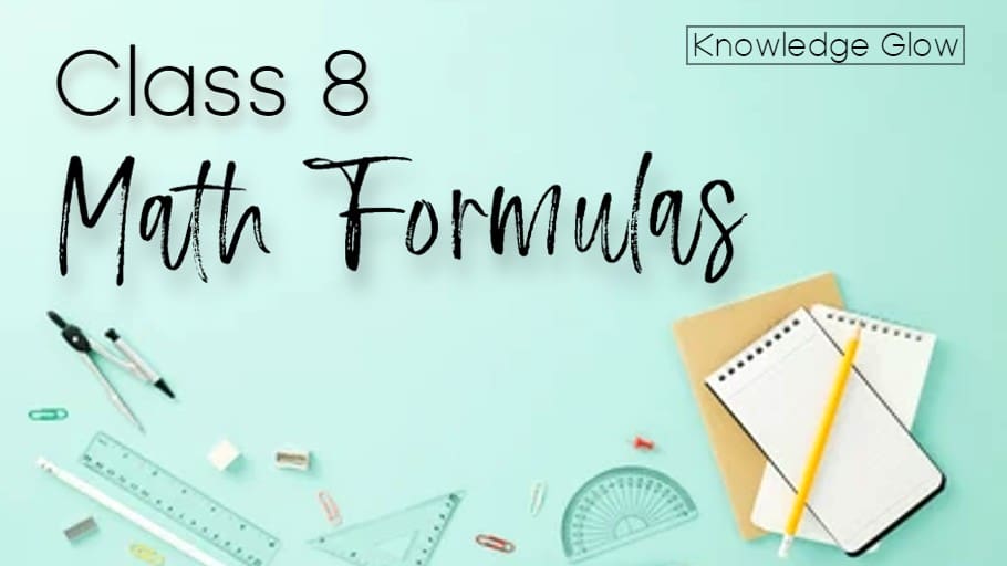 Maths Formulas for Class 8