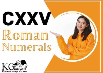 CXXV Roman Numerals