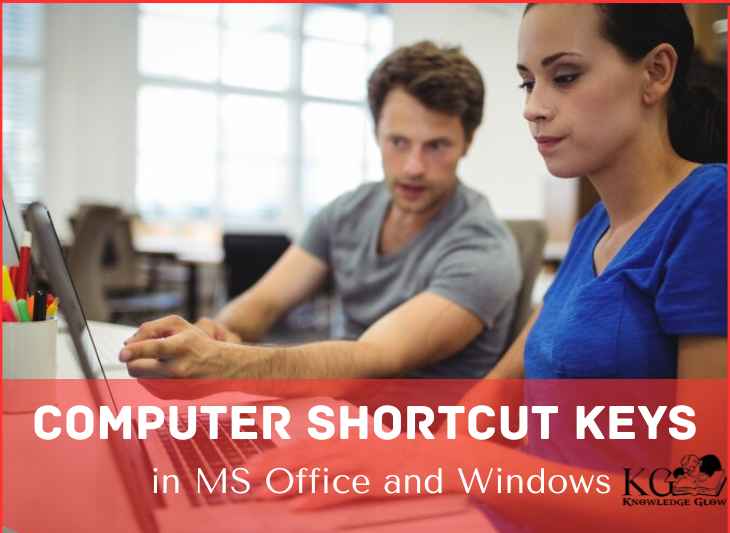 Computer Shortcut Keys in MS Office and Windows